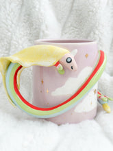 Load image into Gallery viewer, Lady Rainicorn Mug with Gold Luster
